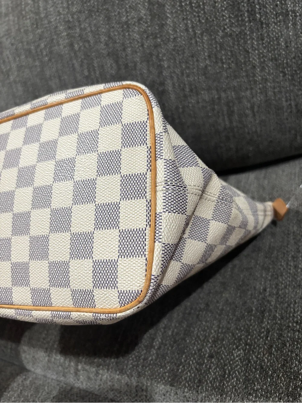 Louis Vuitton Damier Azur Saleya PM Tote | Authenticated | Excellent Condition